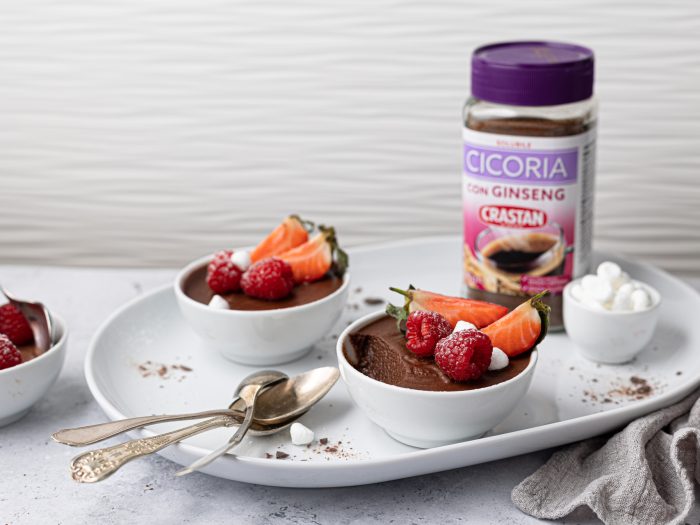 Mousse veloce al cioccolato con Cicoria e Ginseng