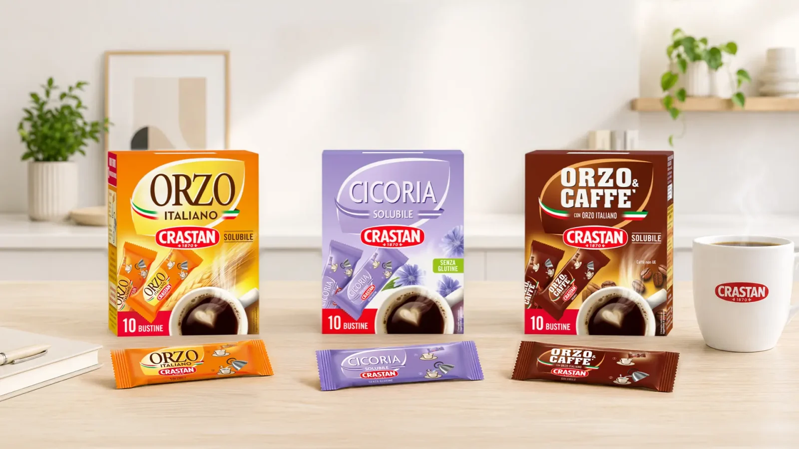 Linea Monodose Crastan con Orzo Italiano, Orzo & Caffè e Cicoria