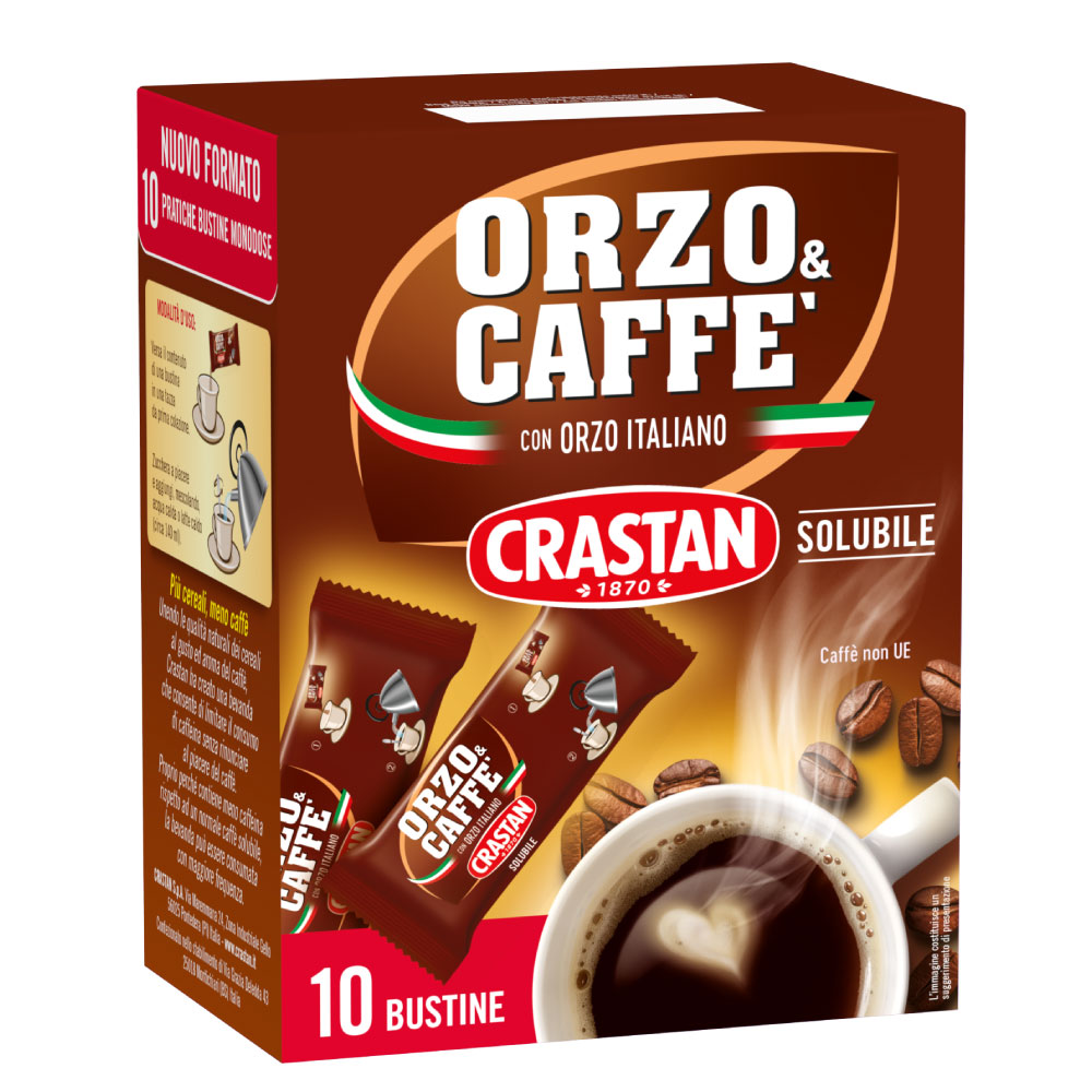 Orzo e Caffè Crastan in bustine monodose